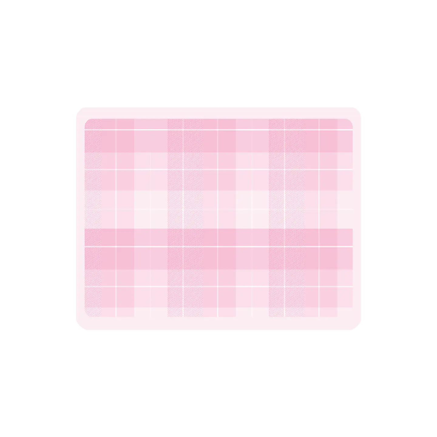 Set de 4 individuales 42x32 San Valentin Gingham Rosa 1