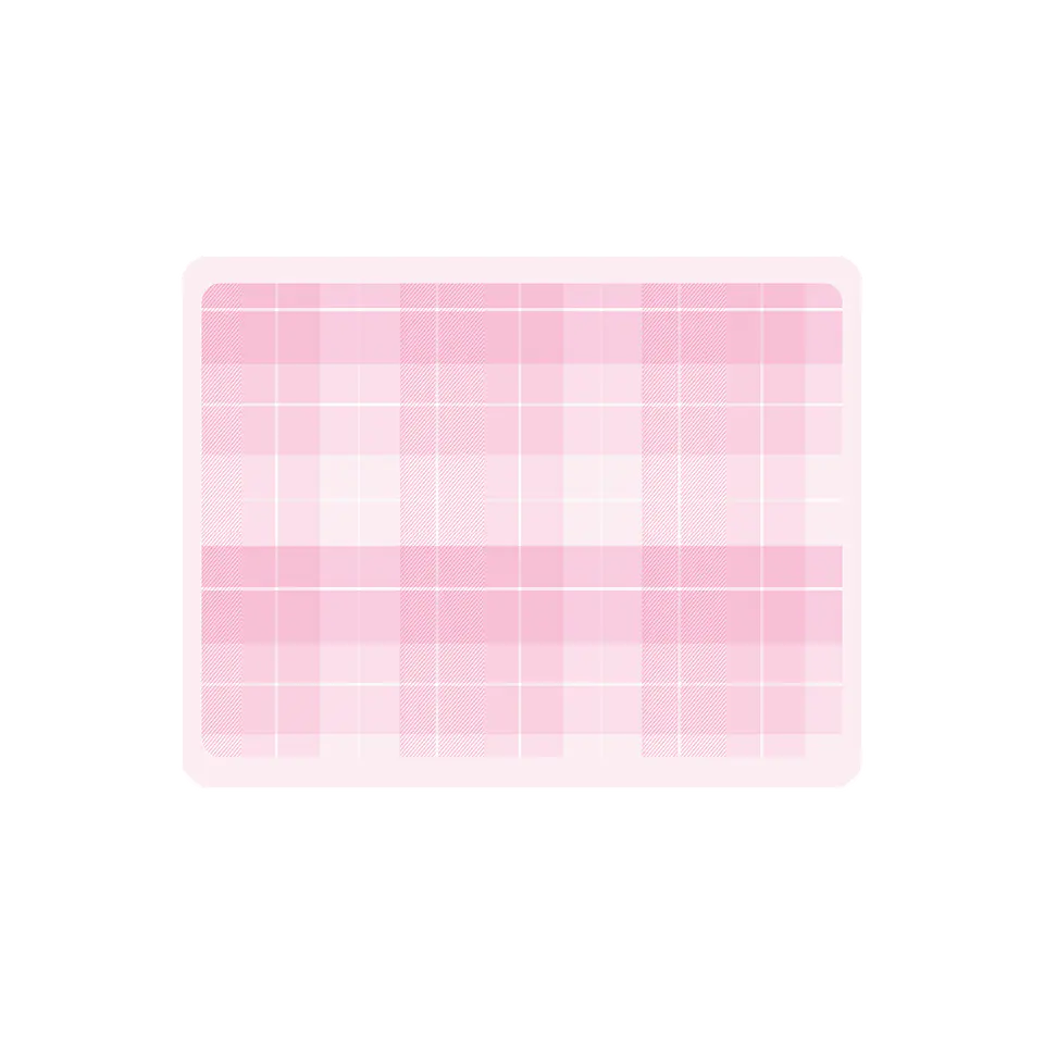 Set de 4 individuales 42x32 San Valentin Gingham Rosa 1