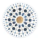 Set 6 Individuales Mandala Acuarela Blue Redondo - Miniatura 1