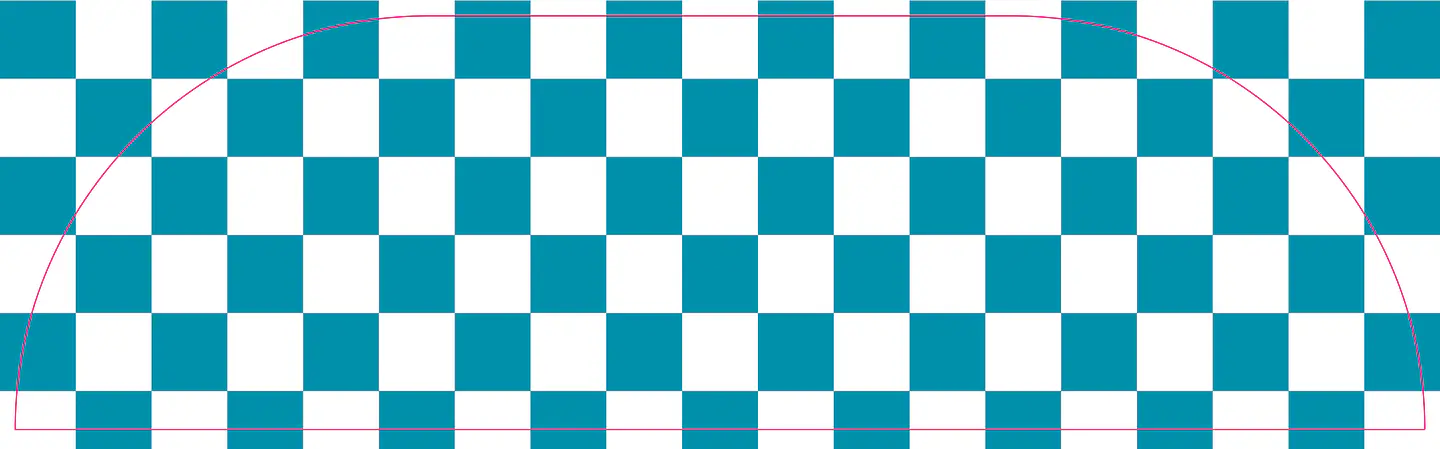Alfombra Blue checkers 135 x 460 1