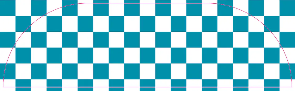 Alfombra Blue checkers 135 x 460 1