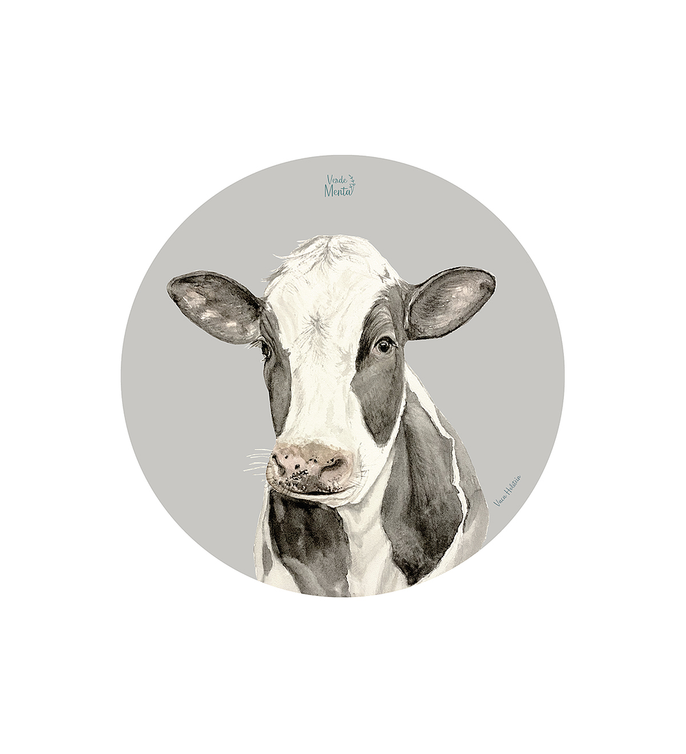 Set 6 Ind Vaca Holstein 37cm