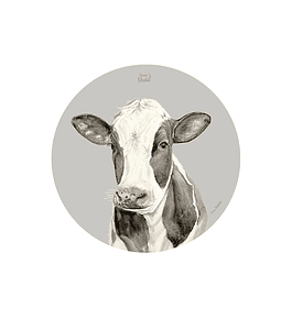 Set 6 Ind Vaca Holstein 37cm