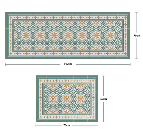 Pack Cocina Cordova Green 70 X 140 + 50 X 70 Cm 