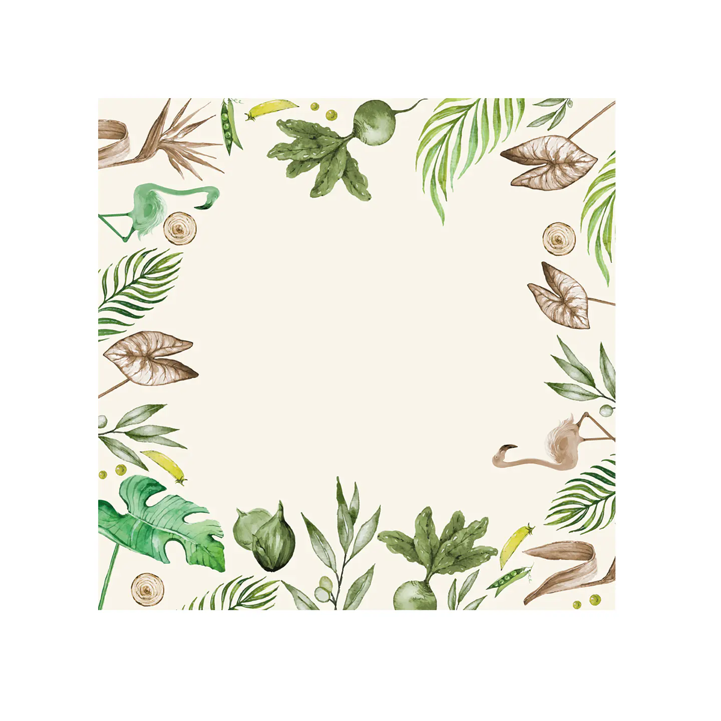 CubreMesa Jardin Meraki 60x60cm Cuadrado 1
