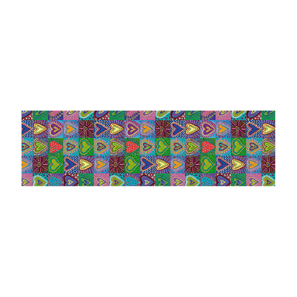 Alfombra Collage Corazones 70X230 1
