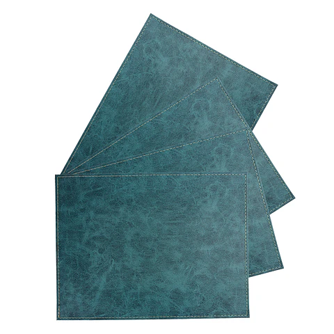 Set 4 Individuales Classic Vegan Turquesa