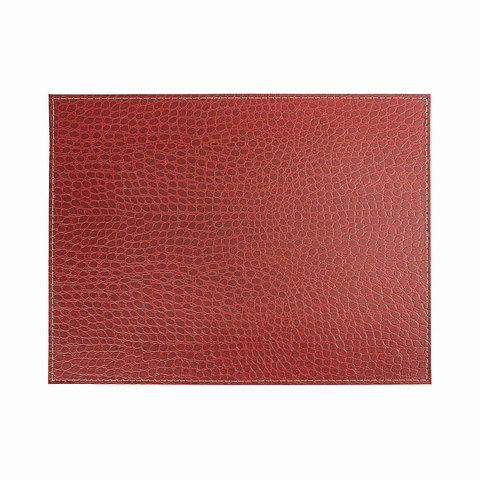 Set 4 Individuales Classic Croco Rojo