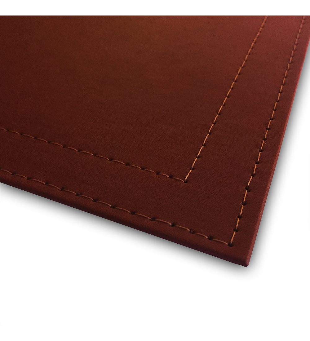 Set 4 Individuales Luxe Rojo Rectangular 