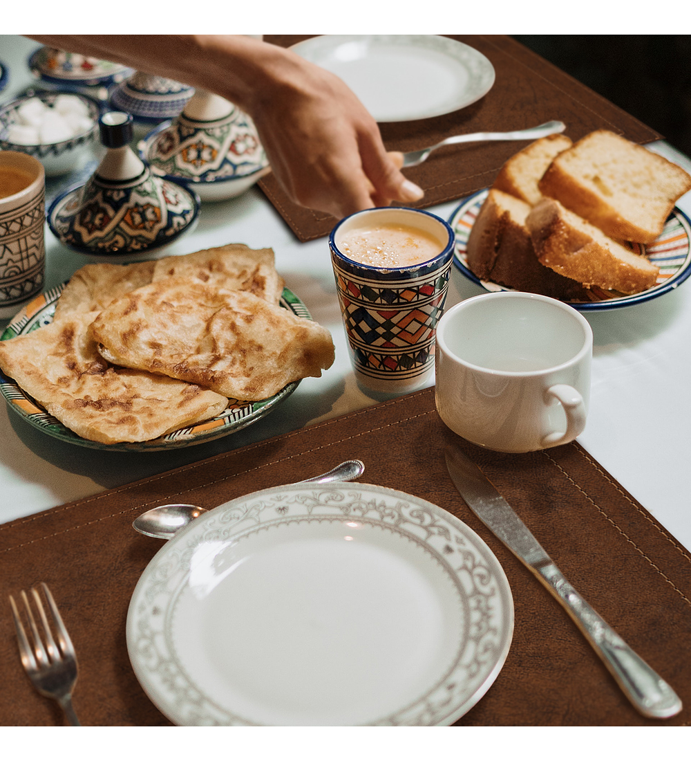 Set 4 Individuales Luxe Habano Rectangular 