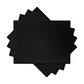 Set 4 Individuales Luxe Negro Rectangular  - Miniatura 1