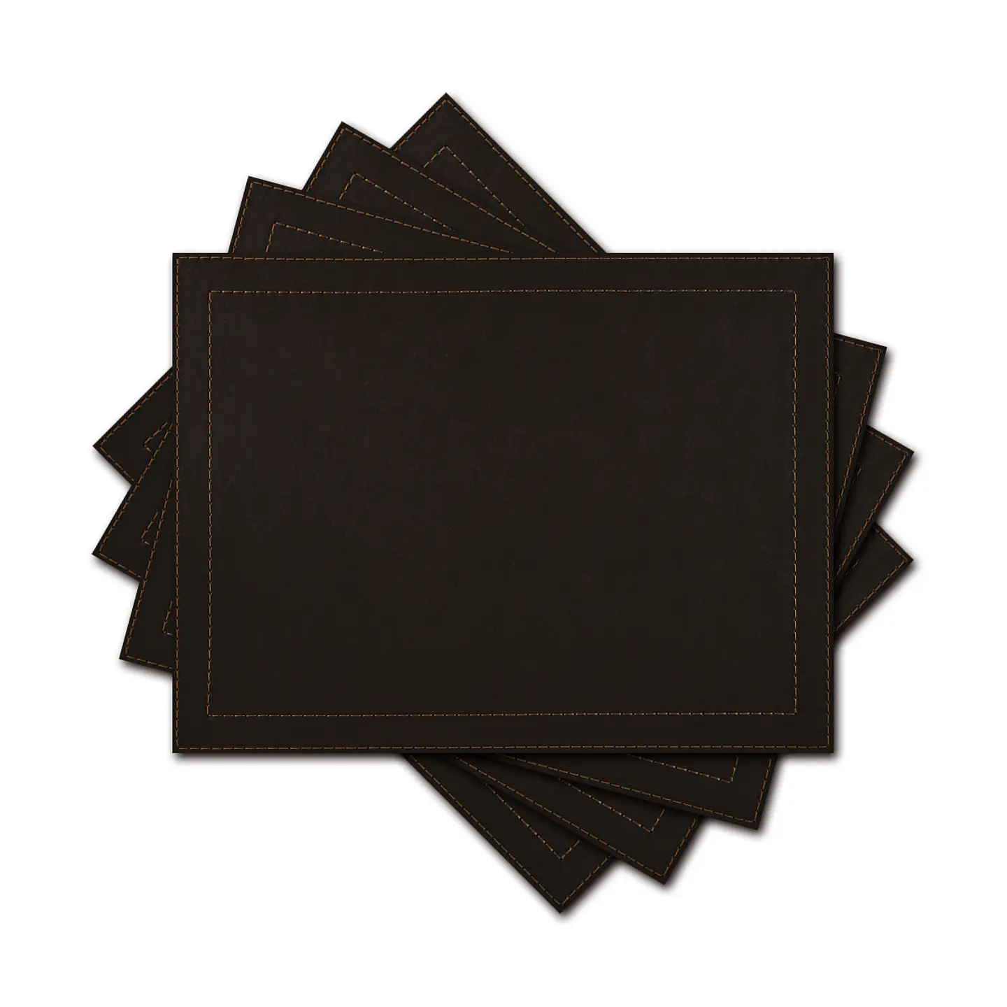 Set 4 Individuales Luxe Café Rectangular  1