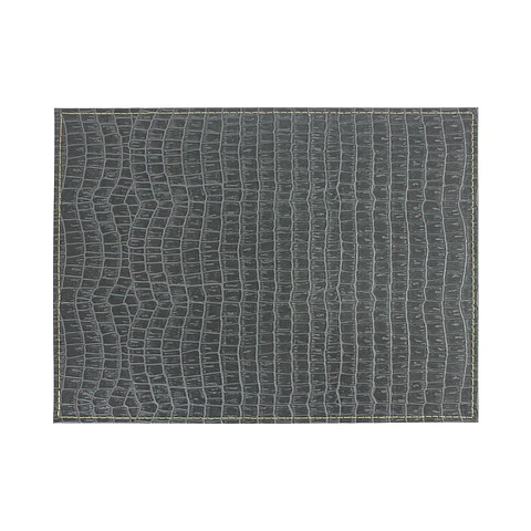 Set 4 Individuales Exotic BigCroco Negro