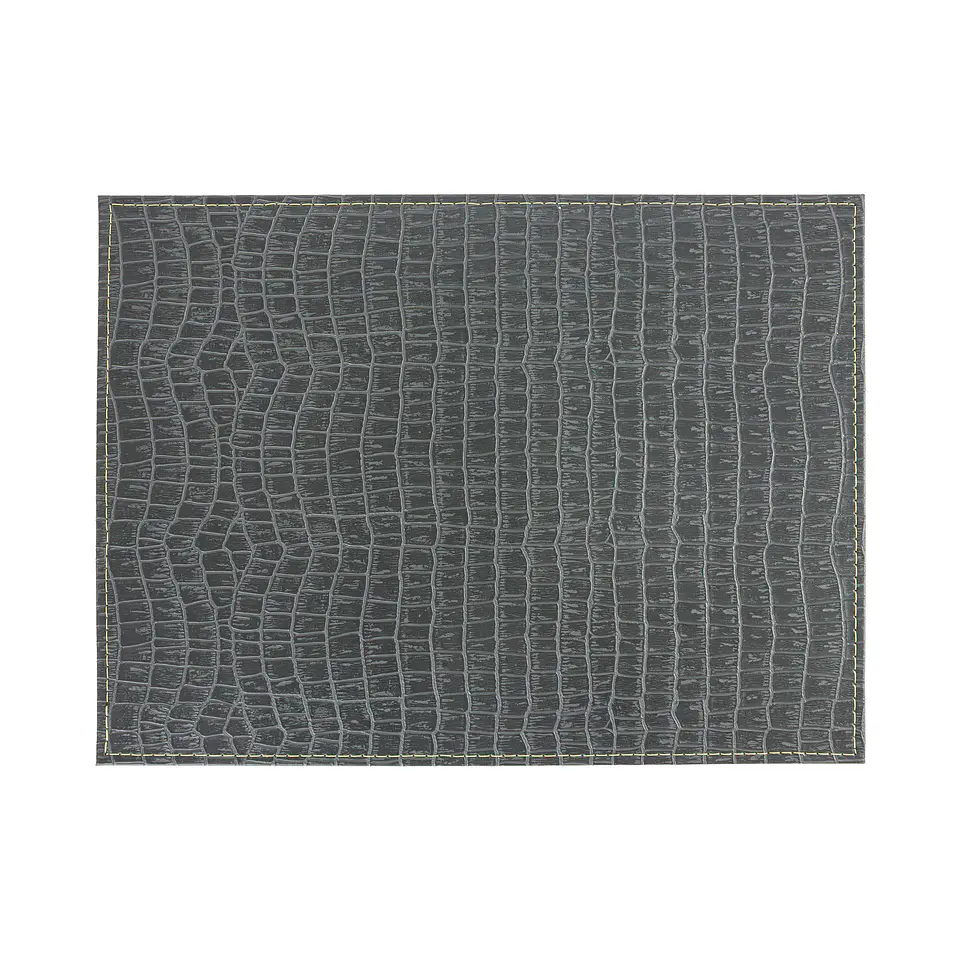 Set 4 Individuales Exotic BigCroco Negro 1