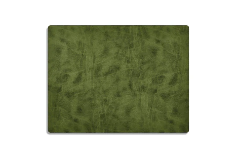 Set 6 Individuales Vegan Leather Verde Rectangular 