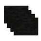 Set 4 Individuales Vegan Leather Negro Rectangular  - Miniatura 2