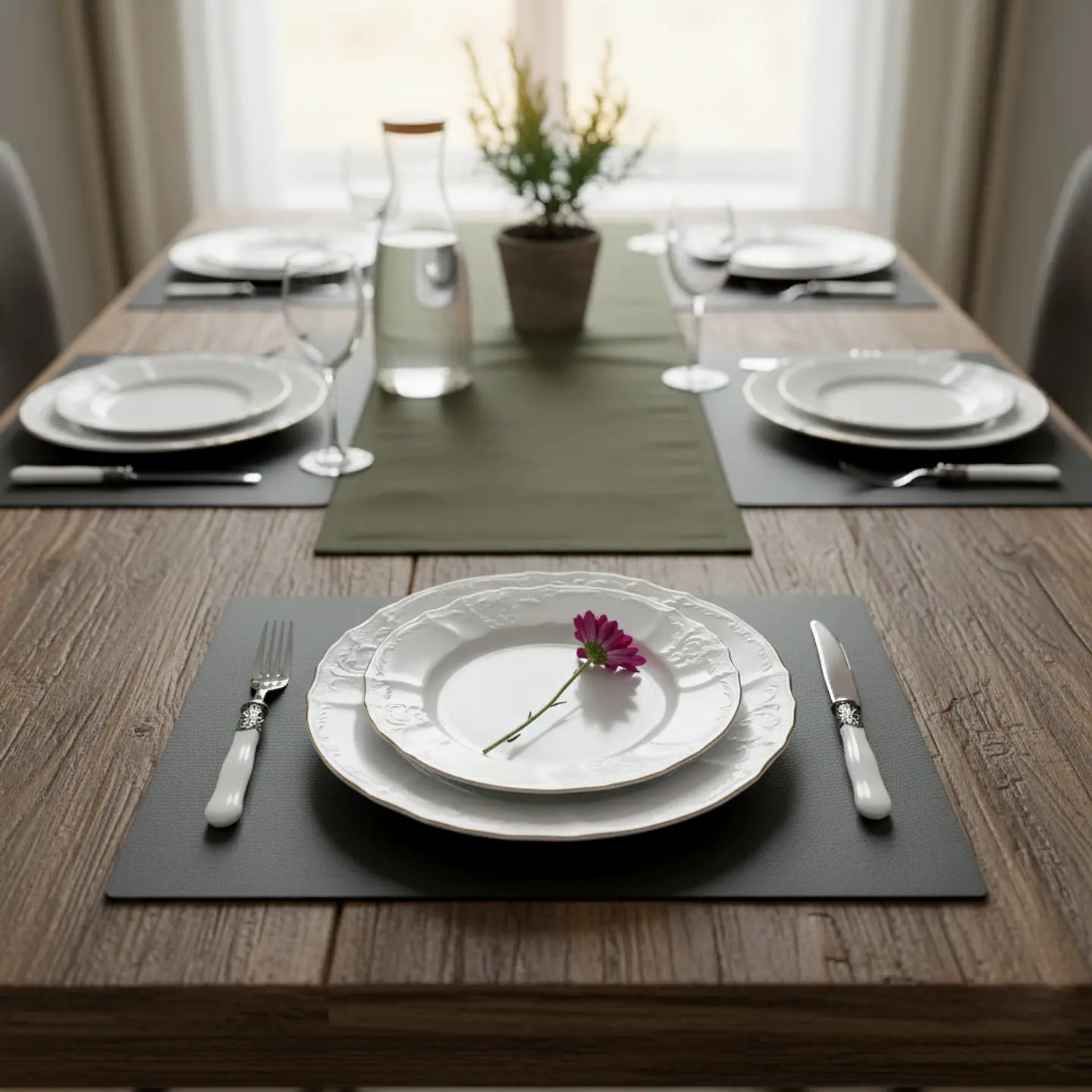 Set 4 Individuales De Mesa Ecocuero Warrior Café 5