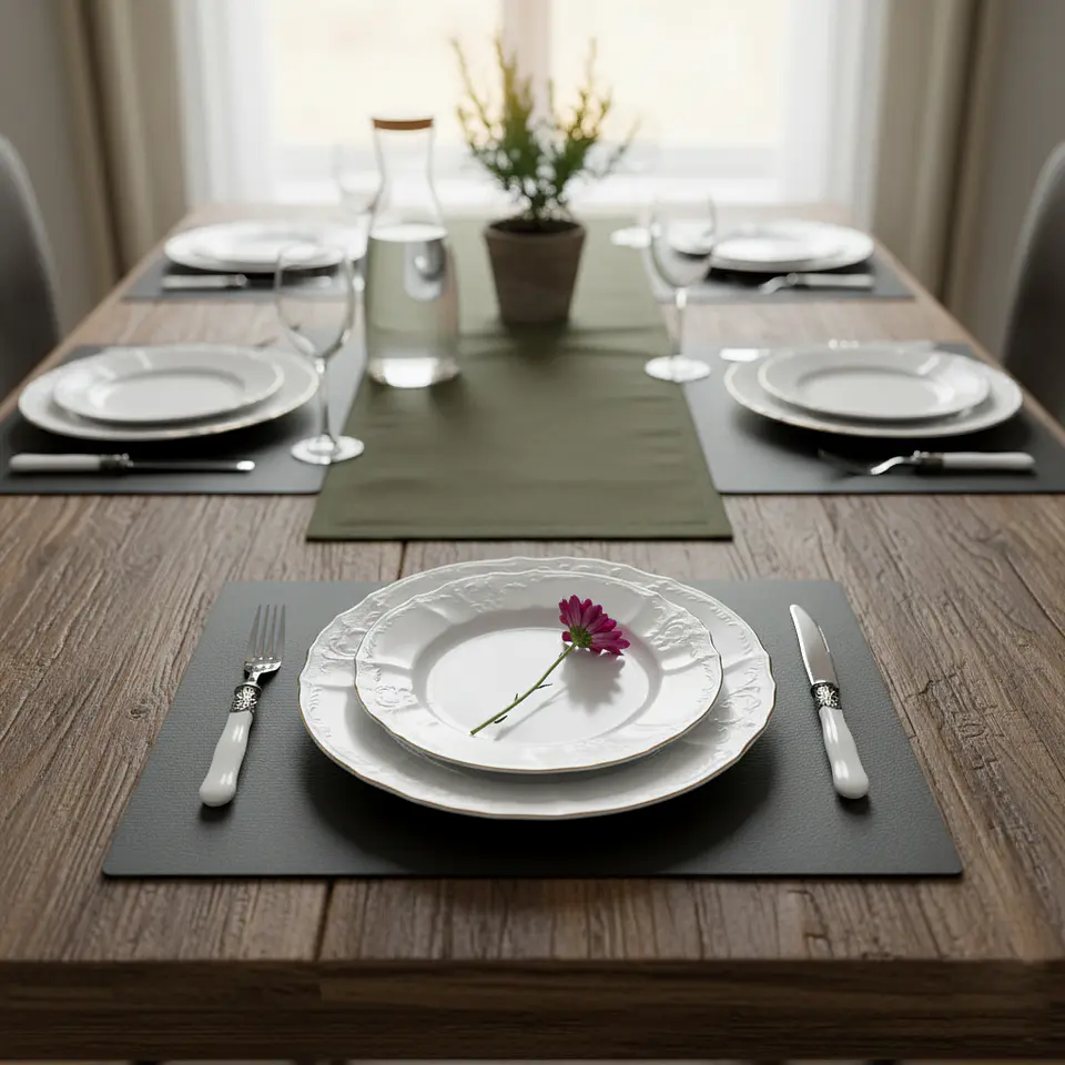 Set 4 Individuales De Mesa Ecocuero Warrior Café 5