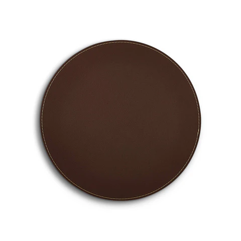 Set 6 Individuales Redondos Essencial Dark Pecan
