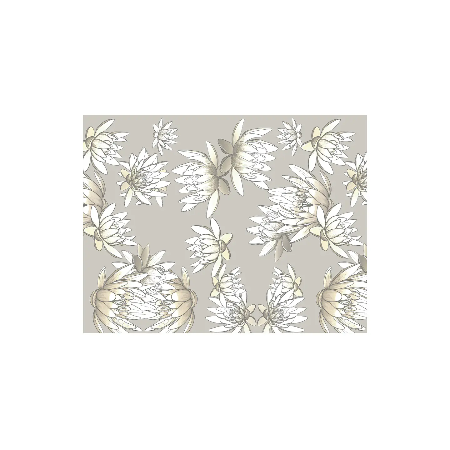Set 8 Individuales lotus rectangular 1