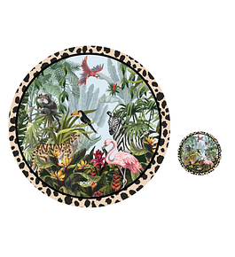 Set 12 Individuales Redondo Salvaje