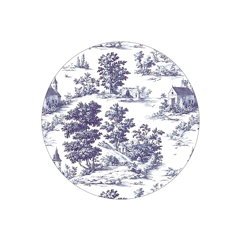 Set 6 Ind Toile Jouy  37cm