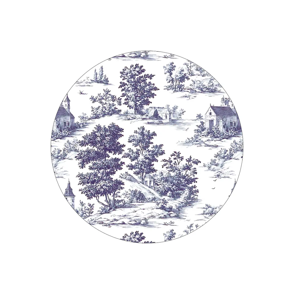 Set 6 Ind Toile Jouy  37cm 1