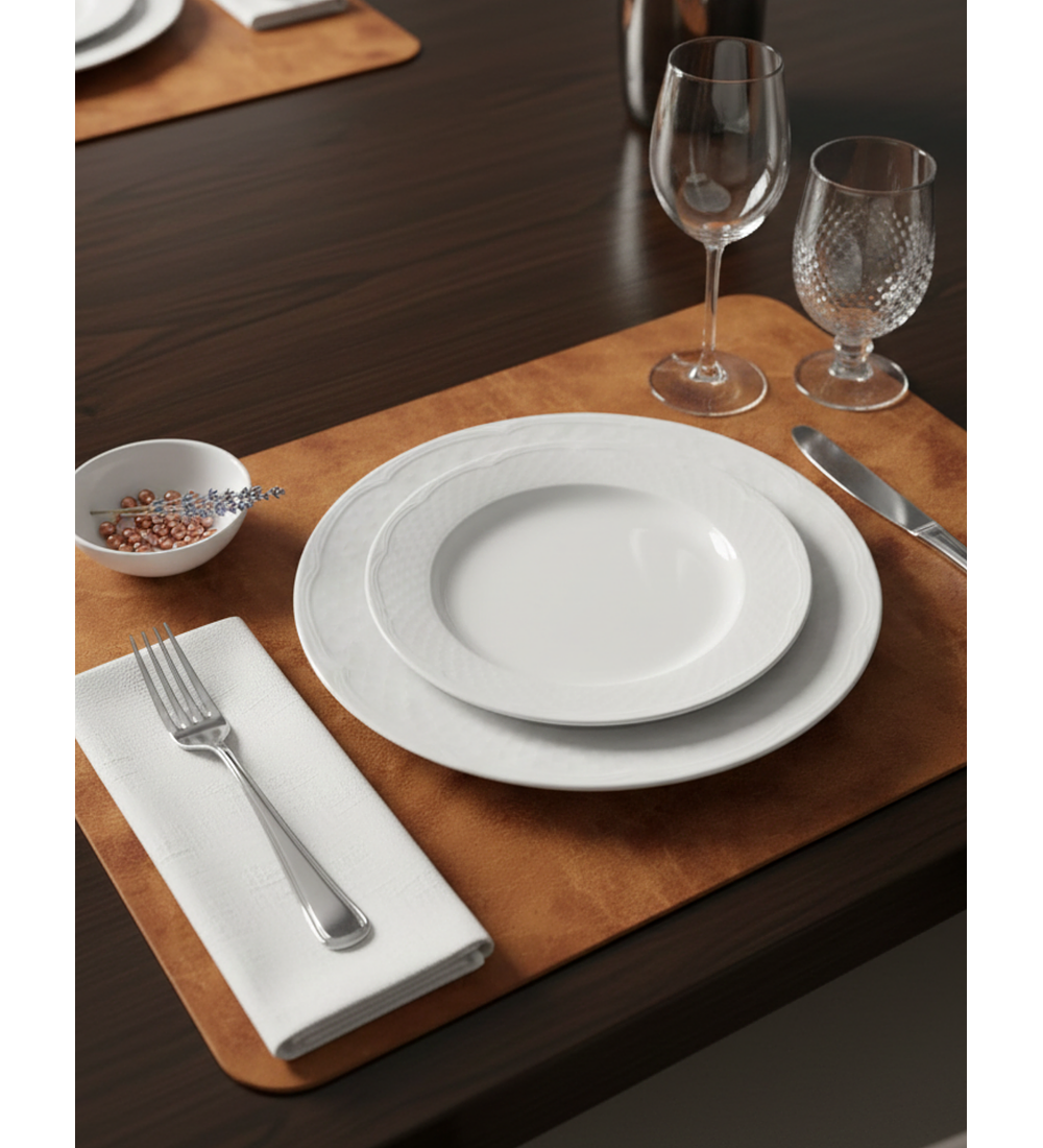 Set 4 Individuales Blonde Tobacco Rectangular