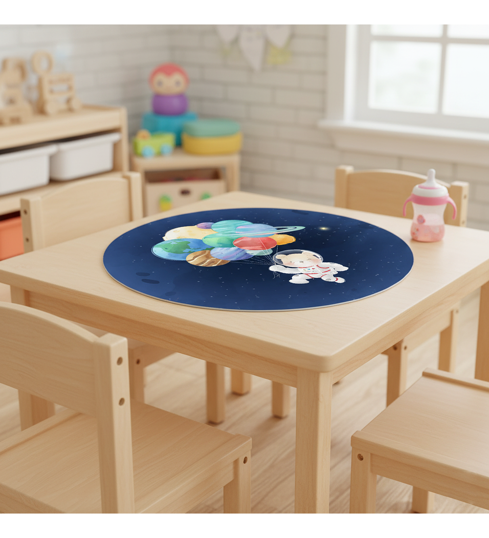 Set 6 indiv Oso astronauta redondo 37cm