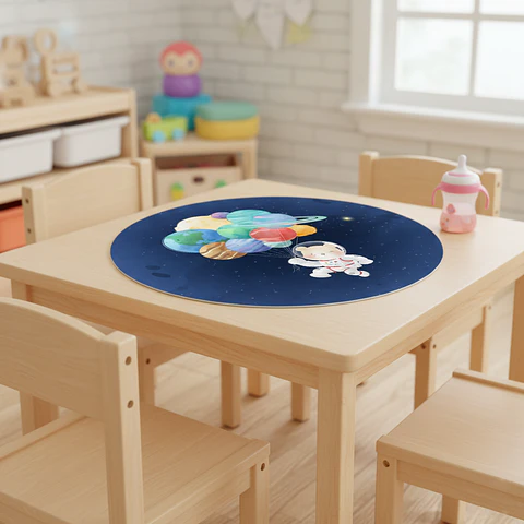 Set 6 indiv Oso astronauta redondo 37cm