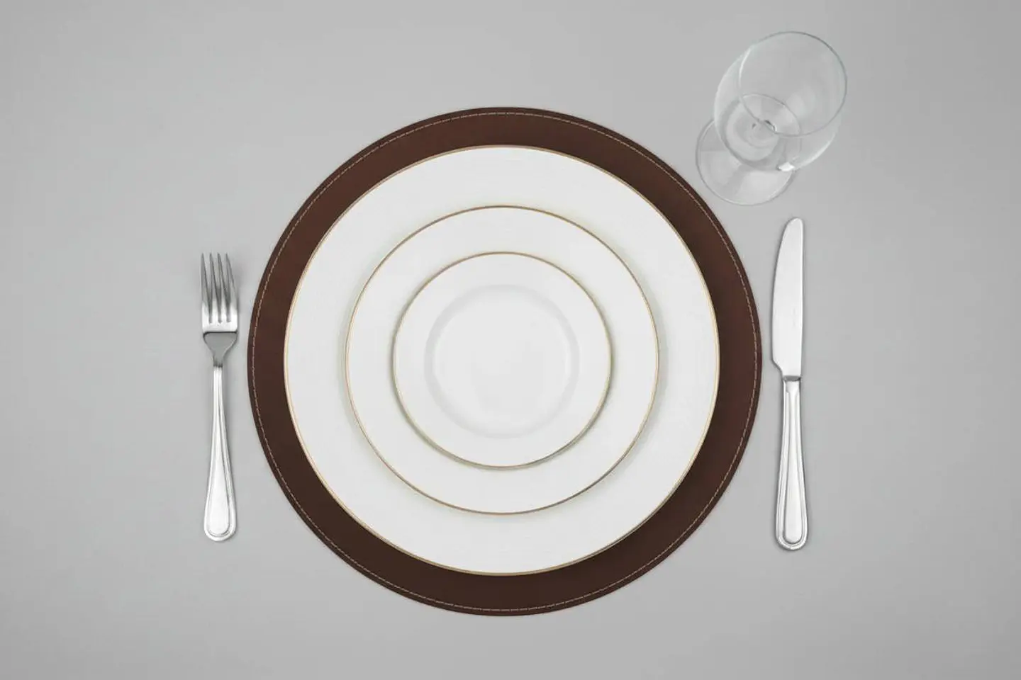 Set 4 Individuales Redondos Essencial Dark Pecan 3
