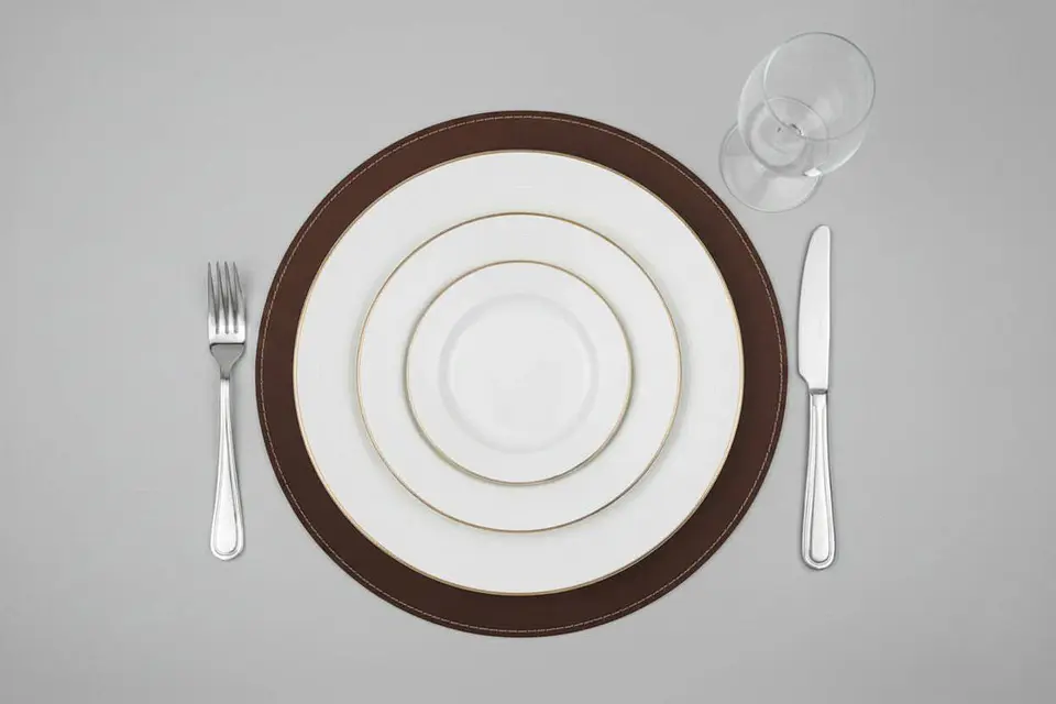 Set 4 Individuales Redondos Essencial Dark Pecan 3