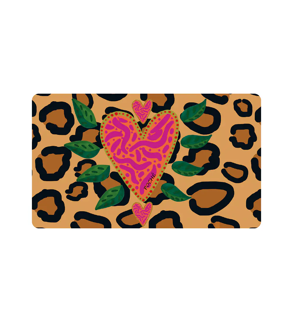 Office Pad Corazon Animal Print 68x40cm