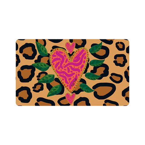 Office Pad Corazon Animal Print 68x40cm