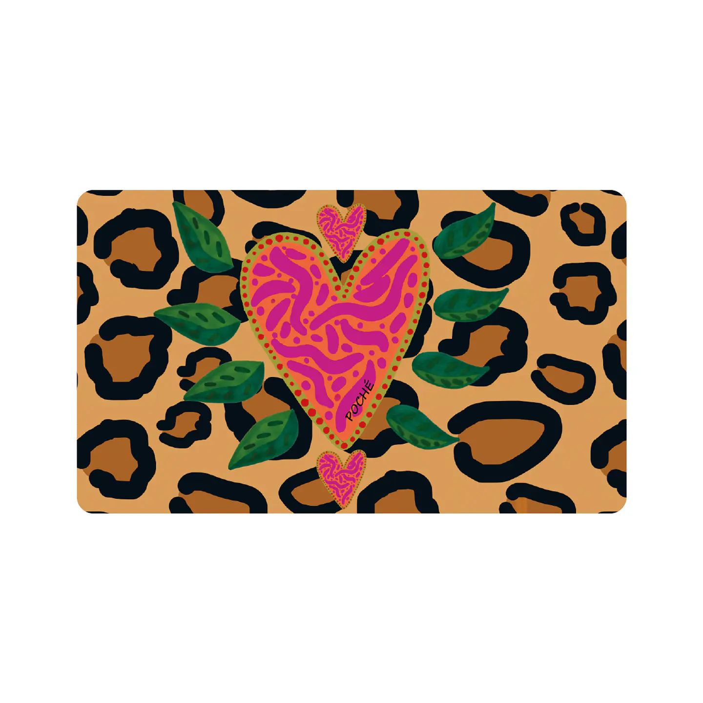 Office Pad Corazon Animal Print 68x40cm 1