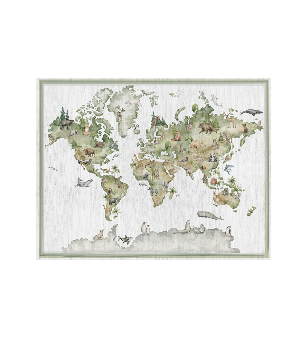 Alfombra mundo 140 x 180