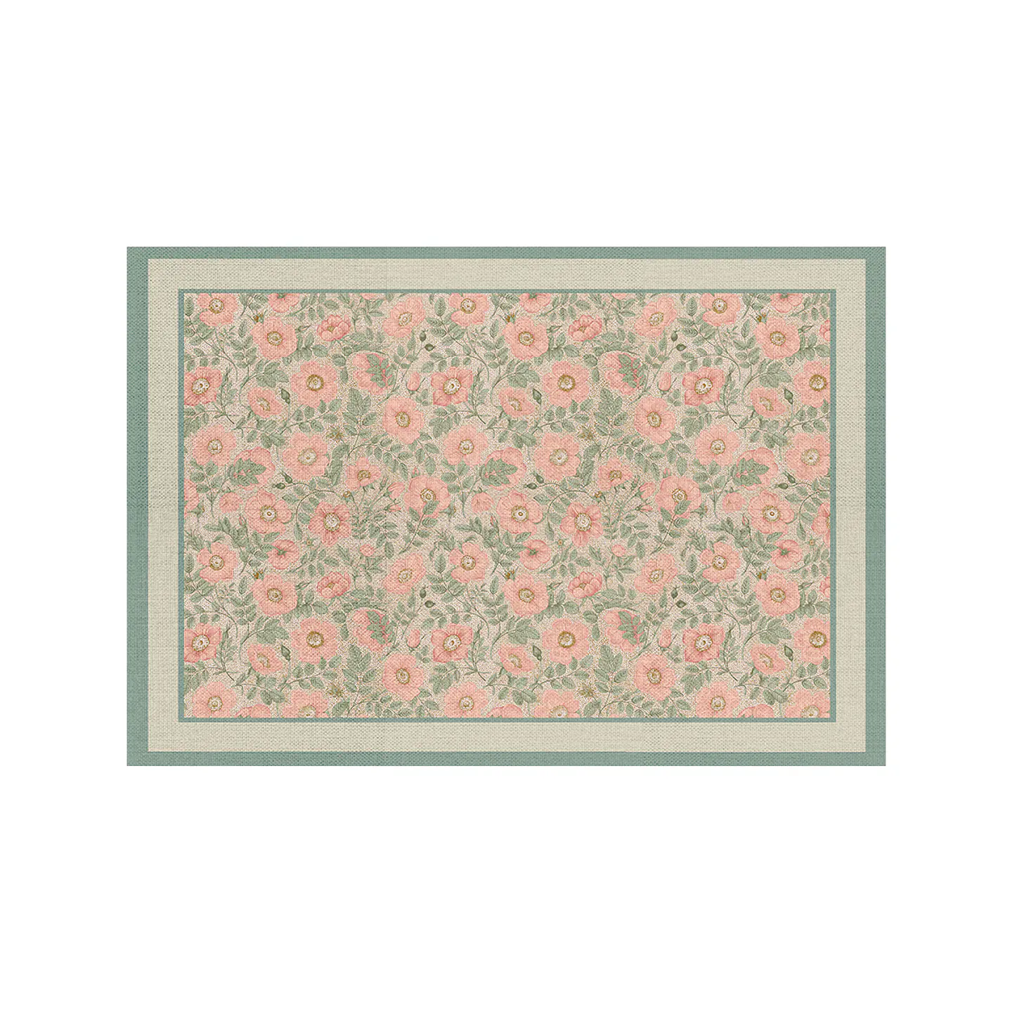 Alfombra Pink flowers 50x70cm 1