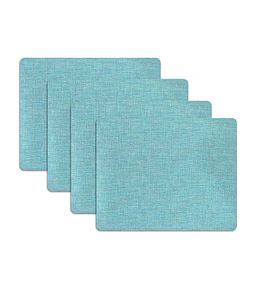 Set 4 Individuales Minimal Celeste