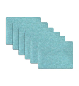 Set 6 Individuales Minimal Celeste
