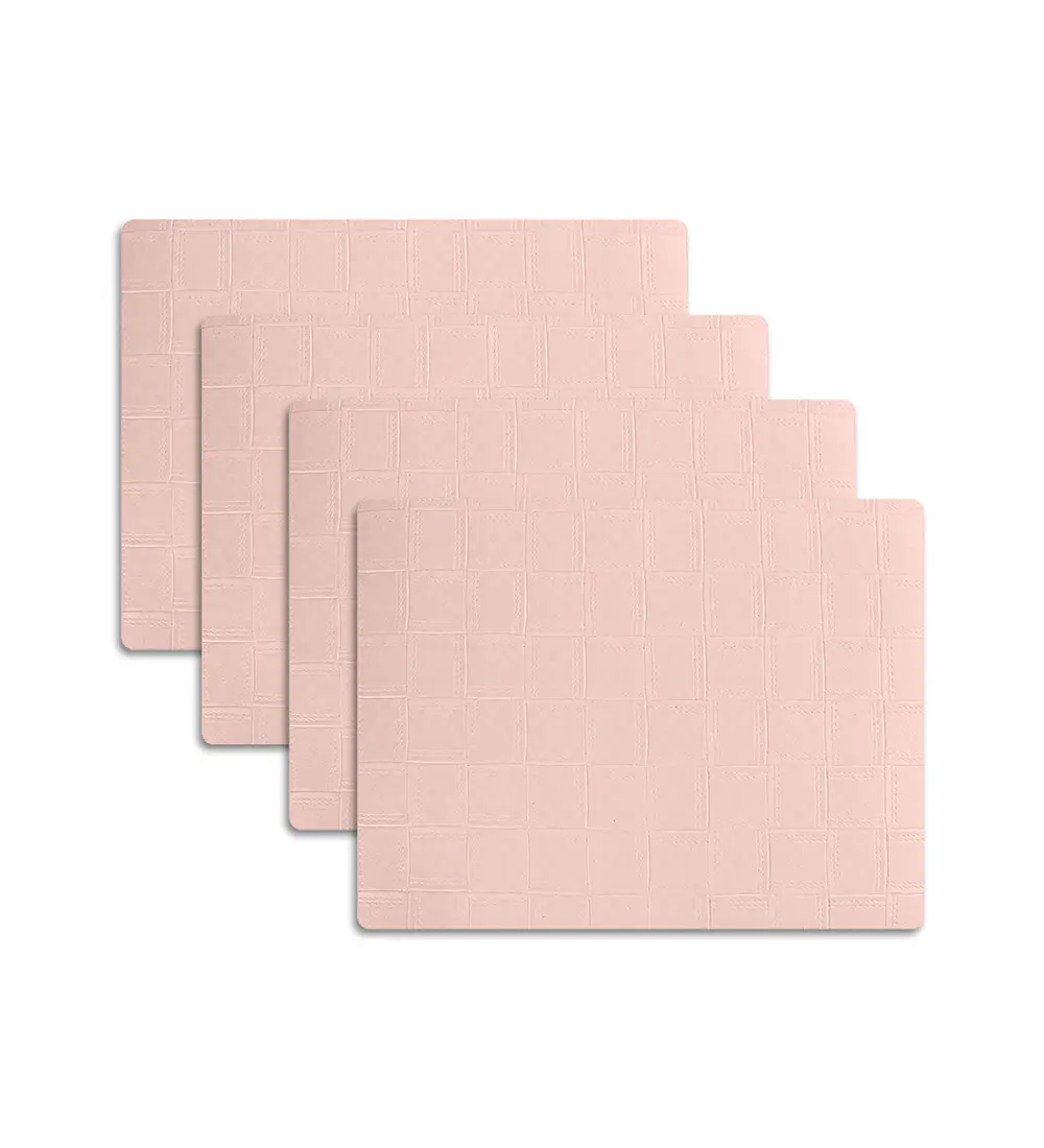 Set 4 Individuales Rectangular Gofré