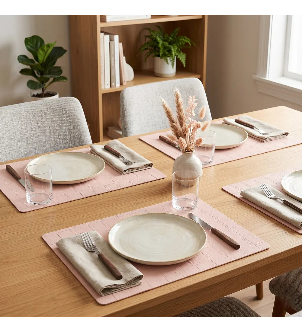 Set 6 Individuales Rectangular Gofré 