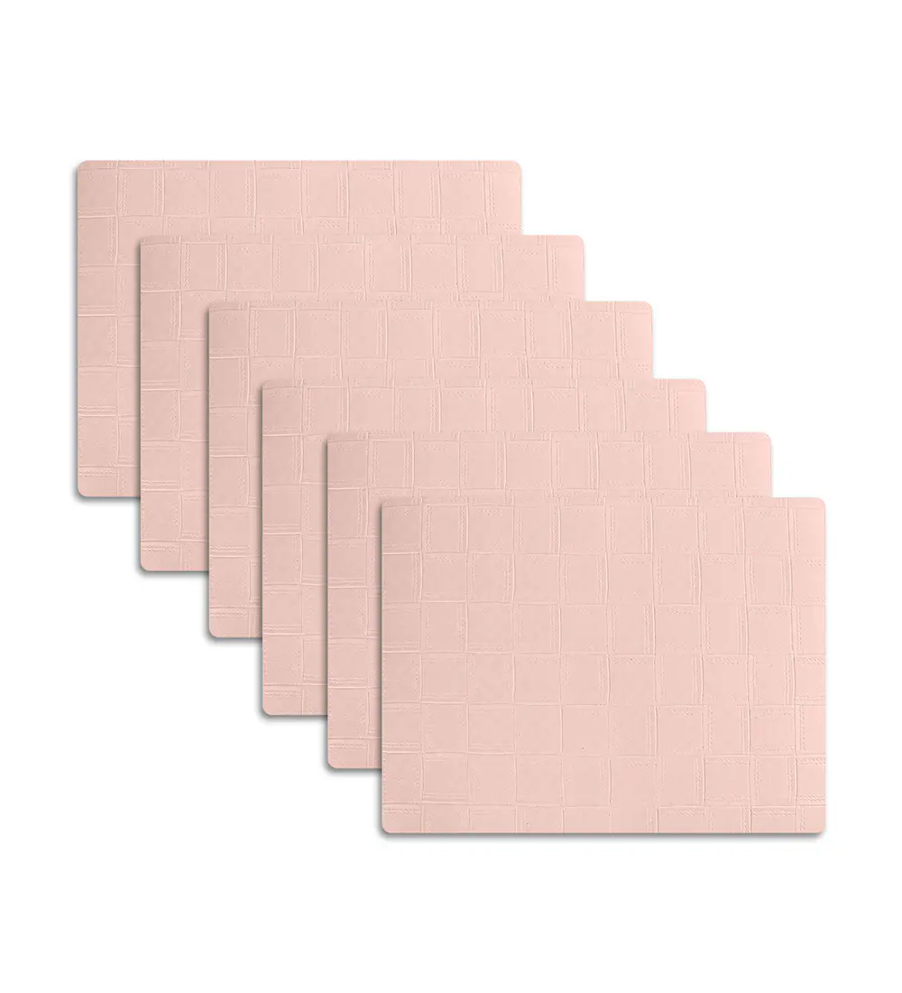 Set 6 Individuales Rectangular Gofré 