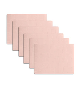 Set 6 Individuales Rectangular Gofré 