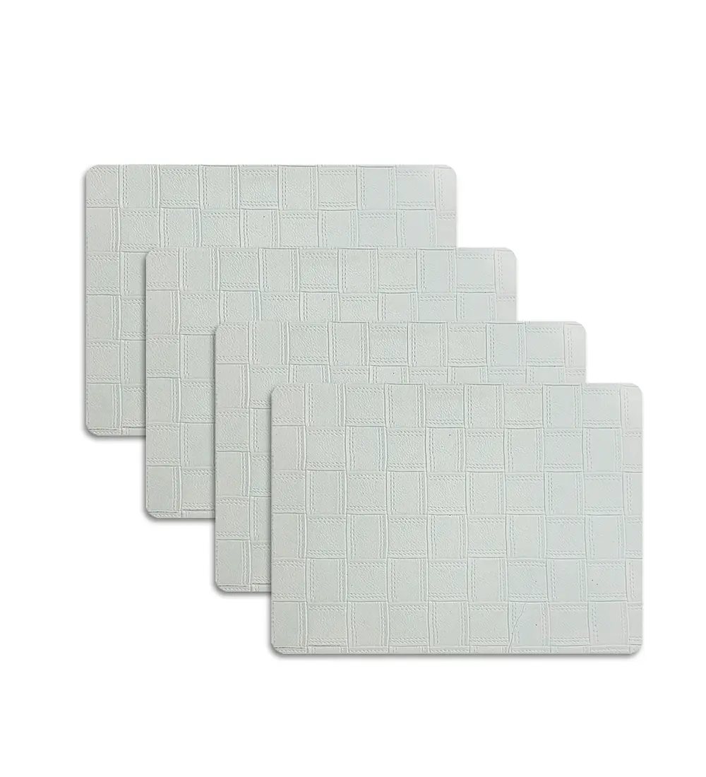 Set 4 Individuales Rectangular Gofré Bone