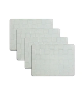 Set 4 Individuales Rectangular Gofré Bone