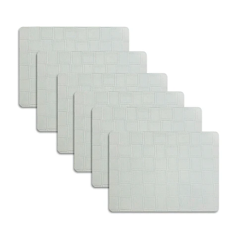 Set 6 Individuales Rectangular Gofré Bone - Ediciones de Mesa 