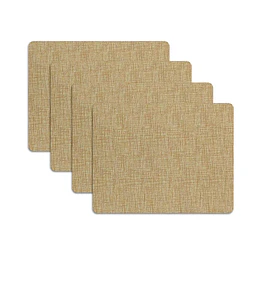 Set 6 Individuales Rectangular Minimal Jute