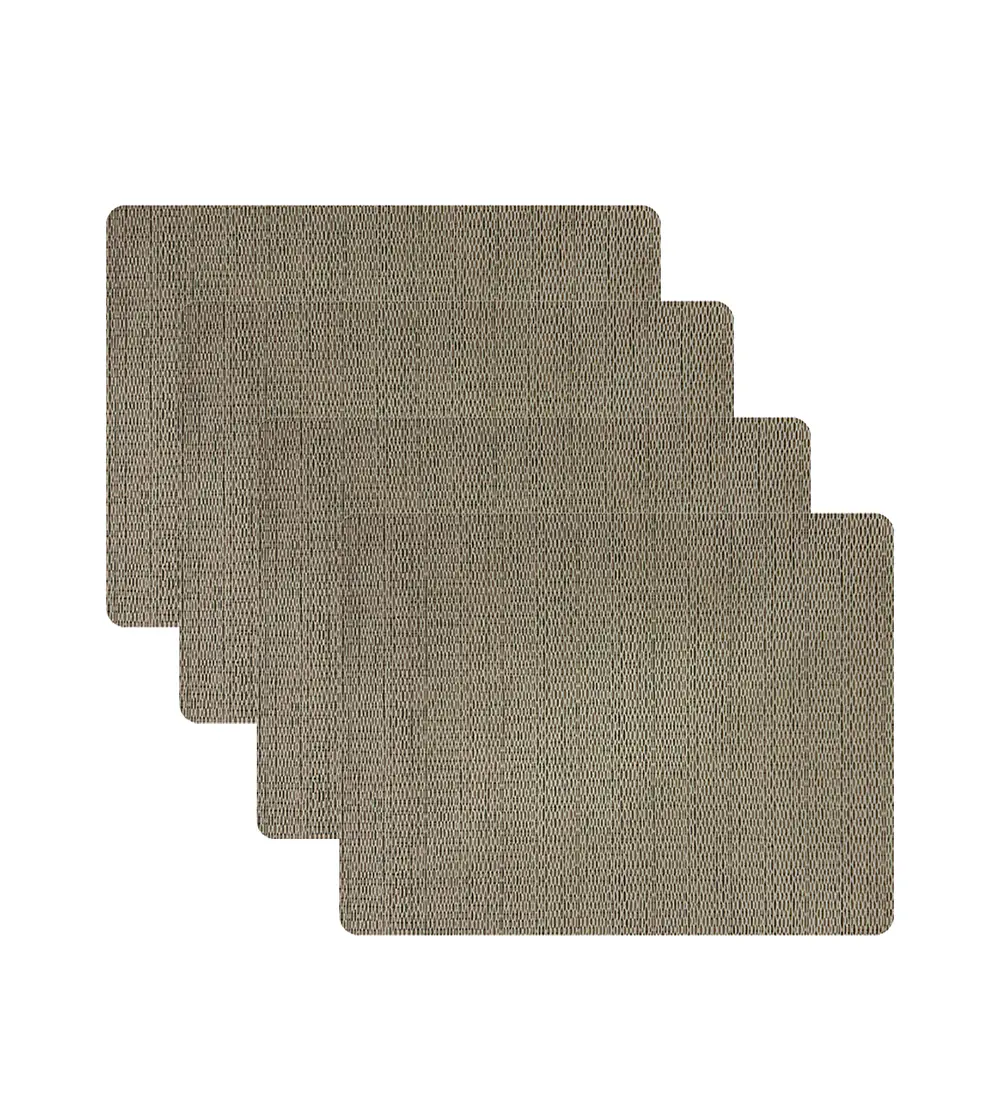 Set 4 Individuales Rectangular Minimal Tweed