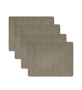 Set 4 Individuales Rectangular Minimal Tweed
