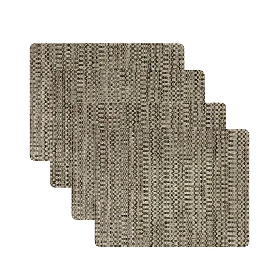 Set 4 Individuales Rectangular Minimal Tweed - Ediciones de Mesa  1